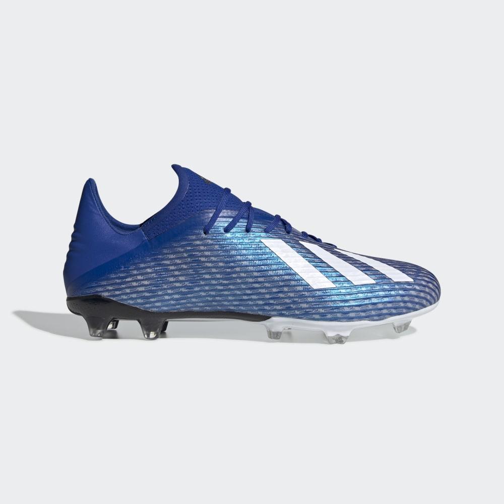 Adidas X 19.2 Firm Ground Férfi Stoplis Cipő Királykék/Fehér/Fekete Akció 042637-UEL